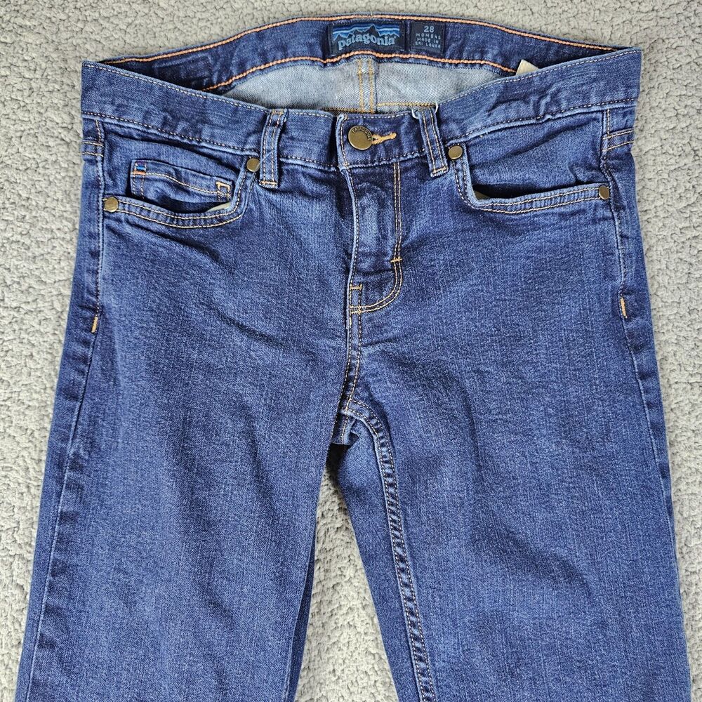 Patagonia Jeans Womens 28 Slim Fit Organic Stretch Dark Wash Minimalist